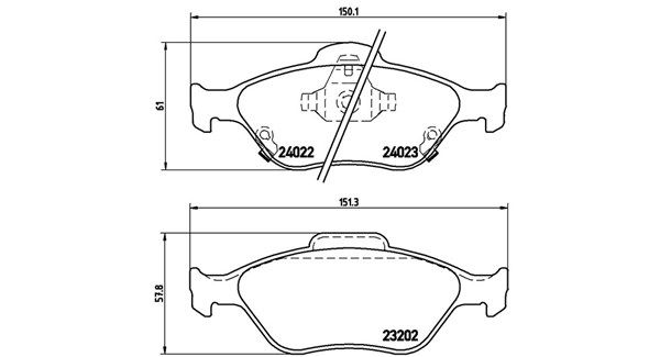 MAGNETI MARELLI Piduriklotsi komplekt,ketaspidur 363700483085